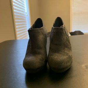 Grey Booties heels